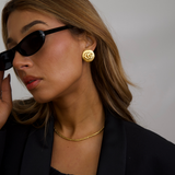 Chanel Coco Mark Spring 1996 - Gold Plated Clip On Earrings