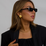 Chanel Coco Mark Spring 1996 - Gold Plated Clip On Earrings