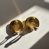 Chanel Coco Mark Spring 1996 - Gold Plated Clip On Earrings