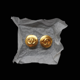 Chanel Coco Mark Spring 1996 - Gold Plated Clip On Earrings