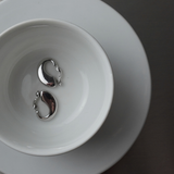 Givenchy 1970's - 1980's Chunky Silver Hoop Clip-On Earrings