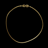 Givenchy 1980's Gold Plated Snake Chain Necklace