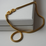 Givenchy 1980's Gold Plated Snake Chain Necklace