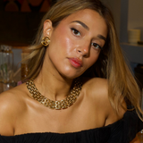 Givenchy 1980's Gold Watch Chain Necklace