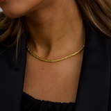 Givenchy 1970's Braided Gold Plated Rope Chain Necklace