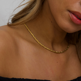 Givenchy 1970's Braided Gold Plated Rope Chain Necklace