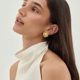 flower pearl earrings 